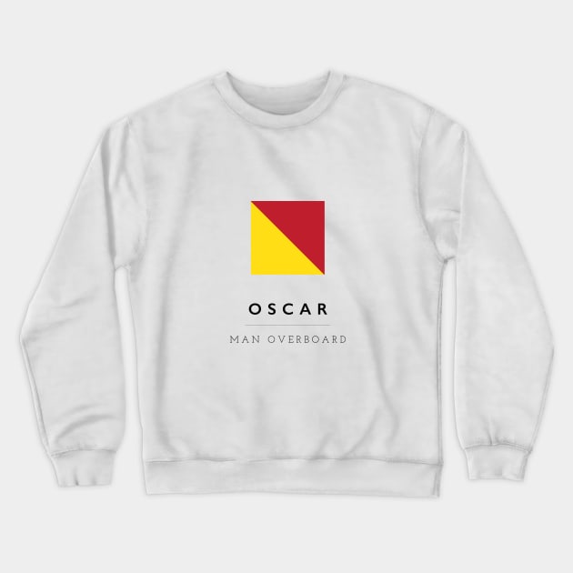 Oscar: ICS Flag Semaphore Crewneck Sweatshirt by calebfaires